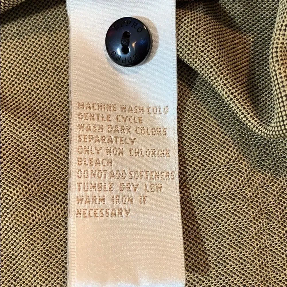 EP PRO Women’s Tour Tech Women’s Golf/Athletic Polo Shirt Brown/Gold Size Small